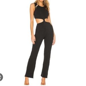 Spiritual Gangster Black Cut-out Jumpsuit size medium
